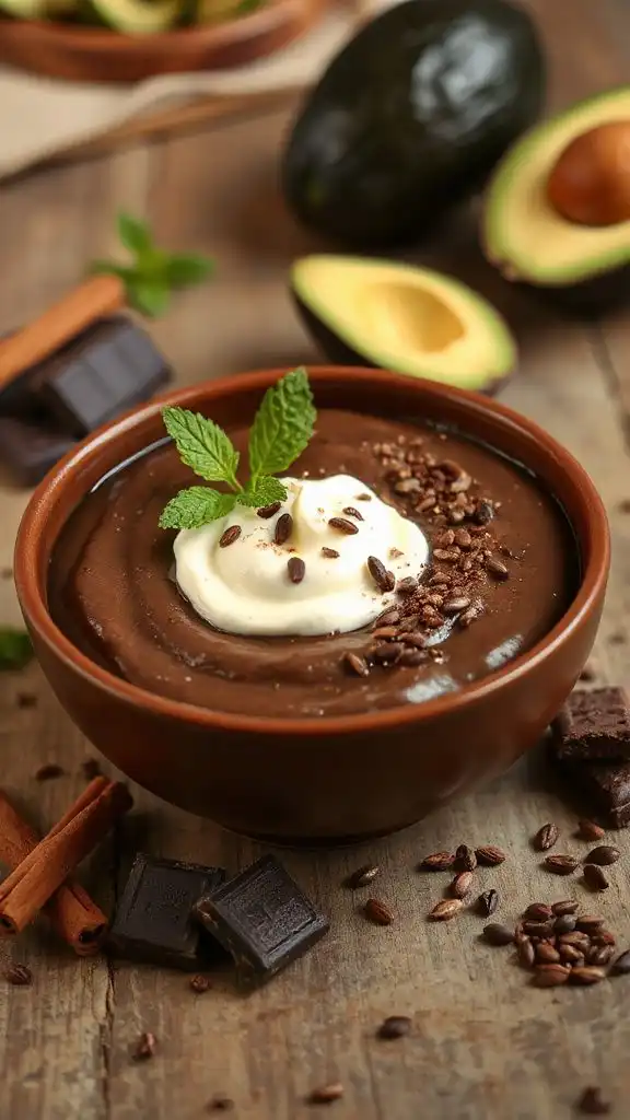 creamy chocolate avocado dessert creamy chocolate avocado dessert