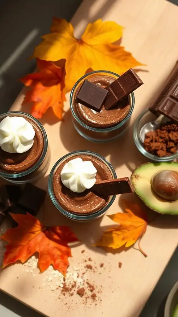 creamy chocolate avocado mousse
