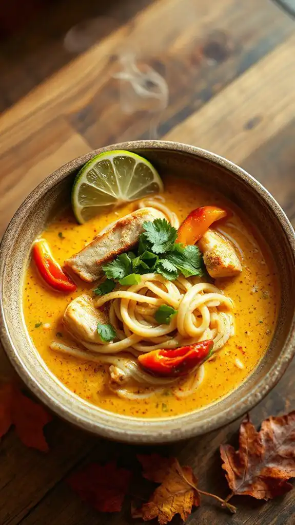 creamy coconut curry ramen