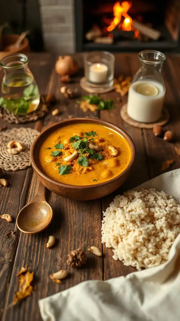creamy coconut lentil curry