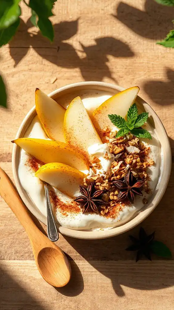 creamy coconut pear smoothie