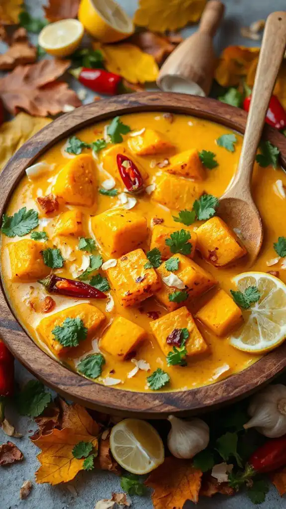 creamy coconut squash curry