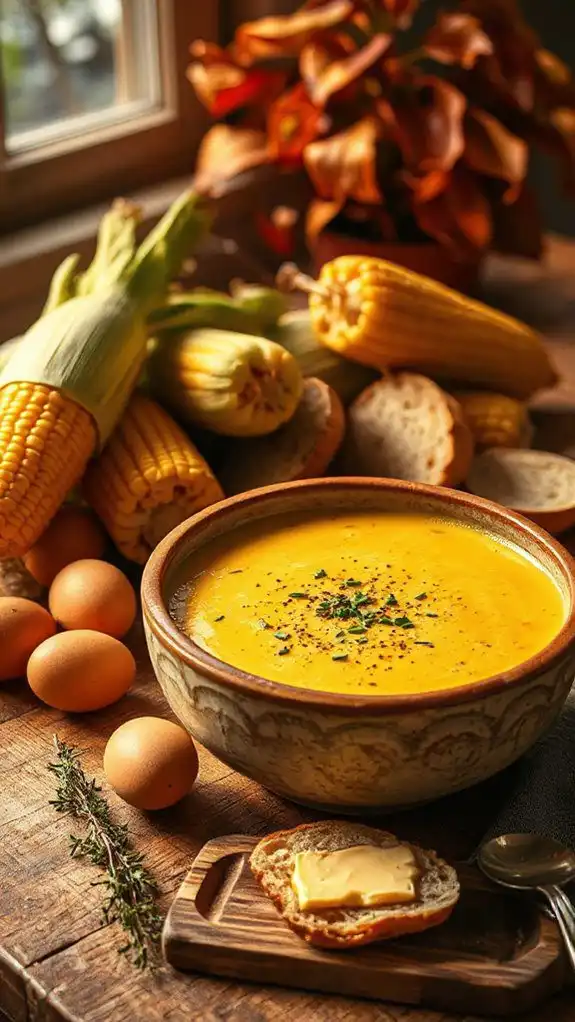 creamy corn and egg chowder creamy corn and egg chowder