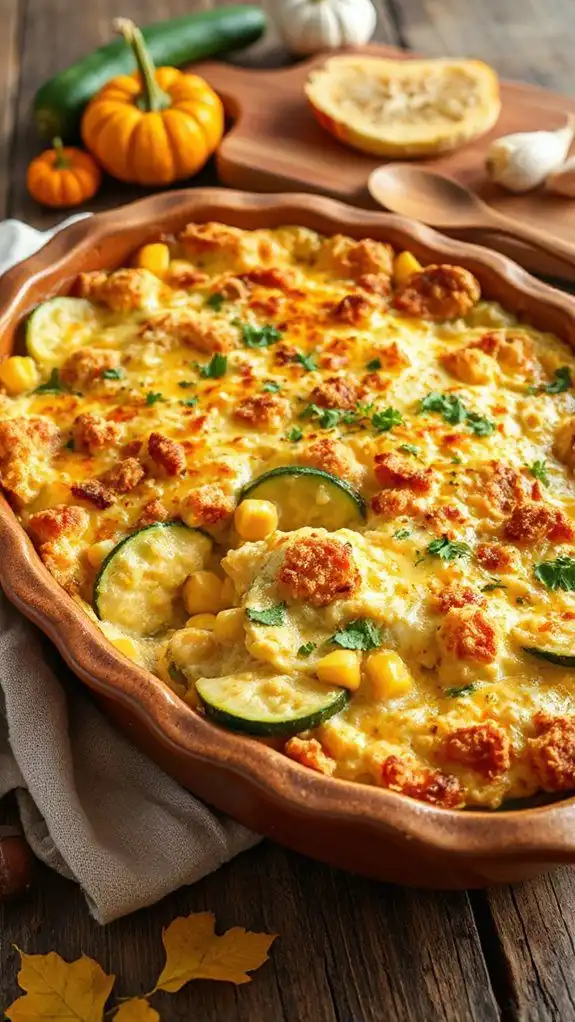 creamy corn zucchini delight