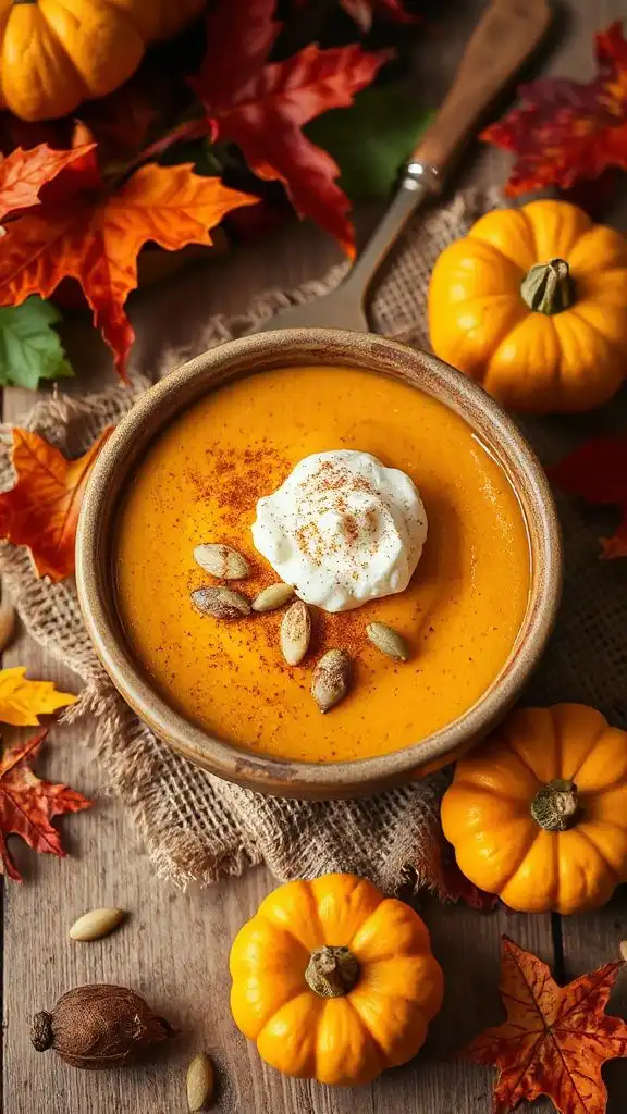 creamy dairy free pumpkin dessert