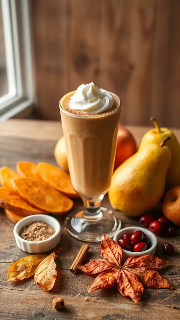 creamy fall inspired smoothie