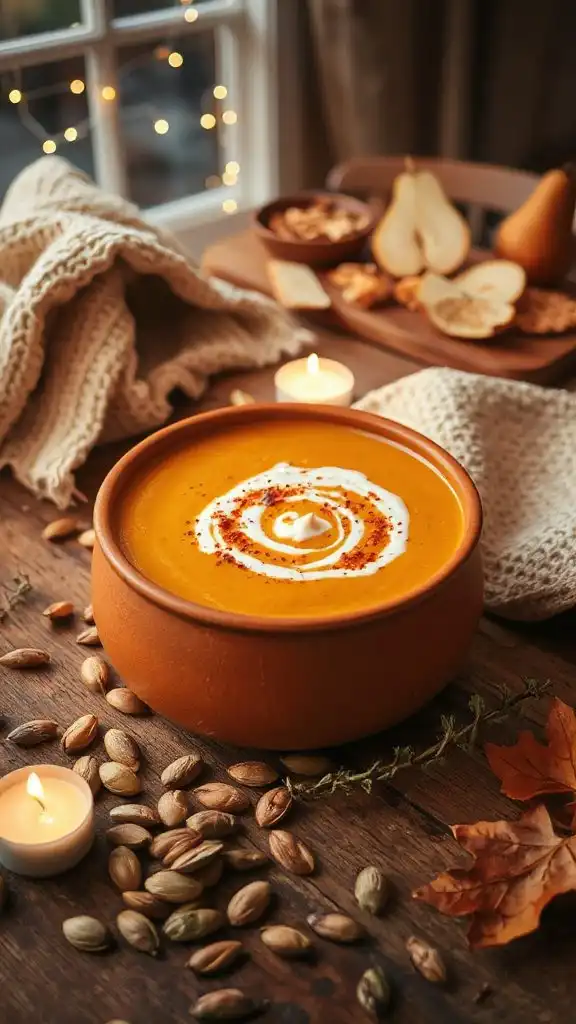 creamy fall pumpkin soup