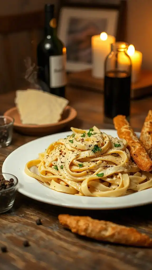 creamy fettuccine alfredo recipe