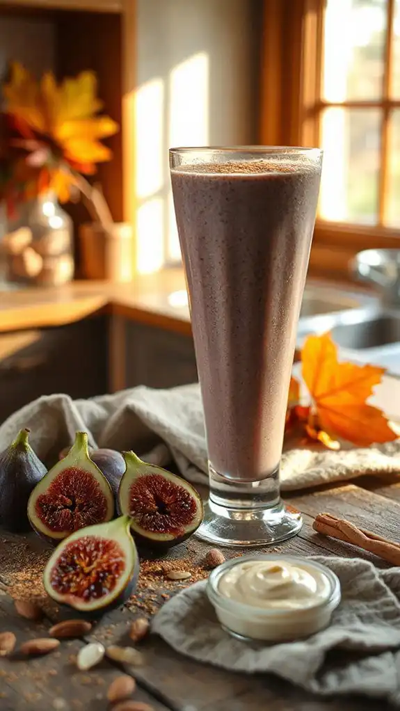 creamy fig almond smoothie