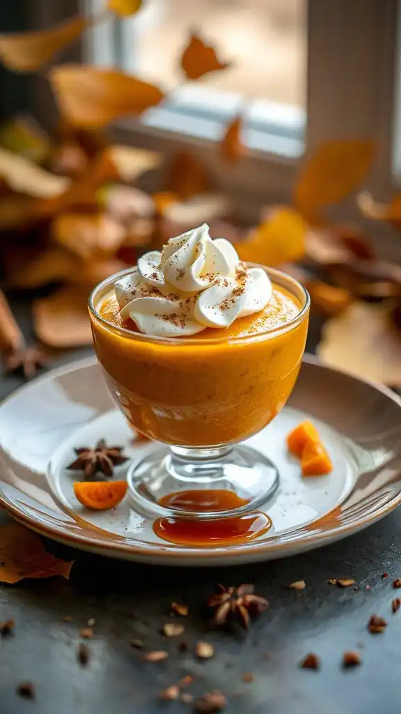 creamy flourless pumpkin dessert