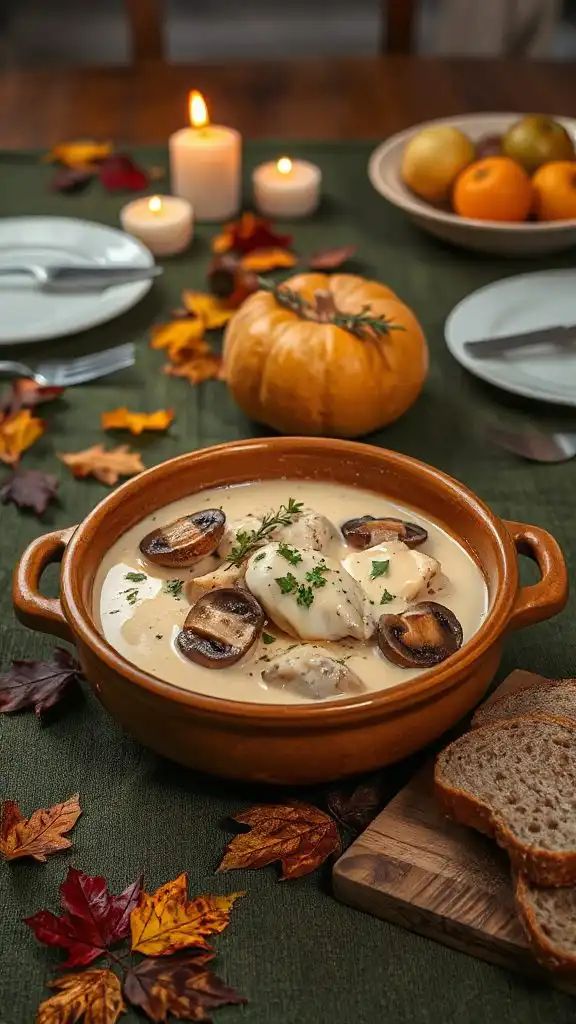 creamy garlic chicken dish