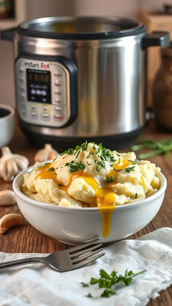 creamy garlic herb potatoes