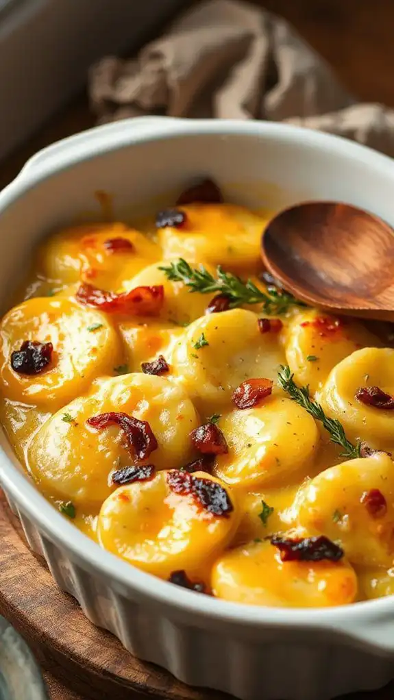 creamy garlic herb potatoes