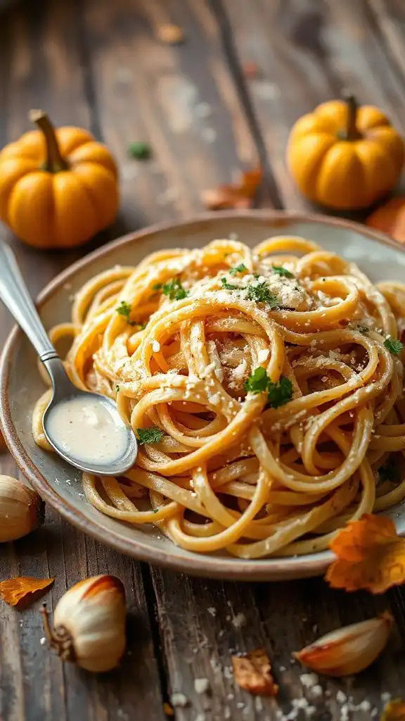 creamy garlic parmesan pasta