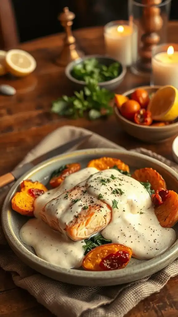 creamy garlic tuscan salmon