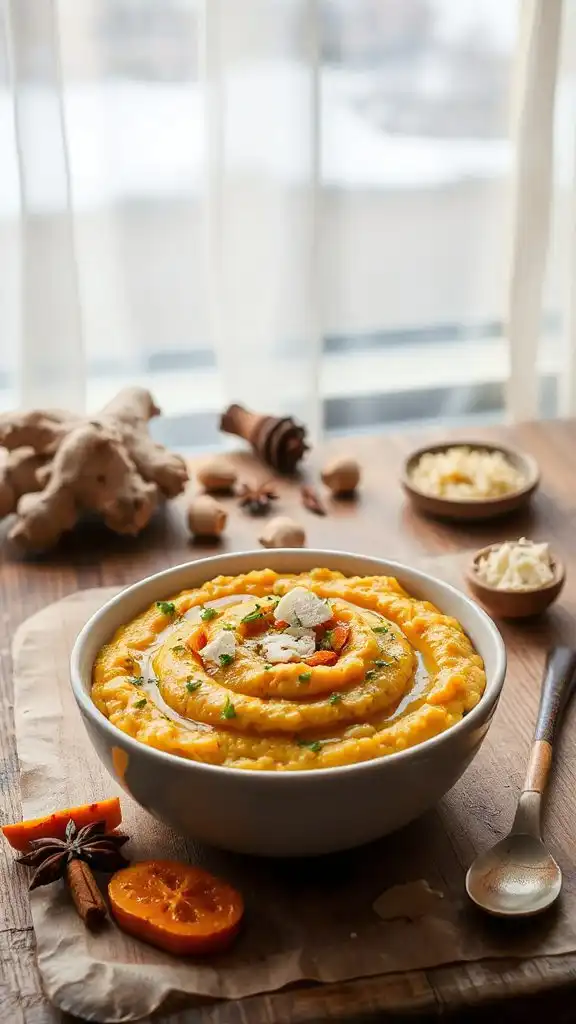 creamy ginger butternut risotto