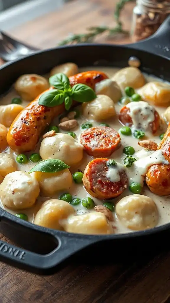 creamy gnocchi chicken skillet