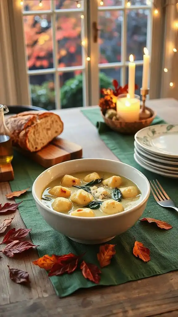 creamy gnocchi spinach soup