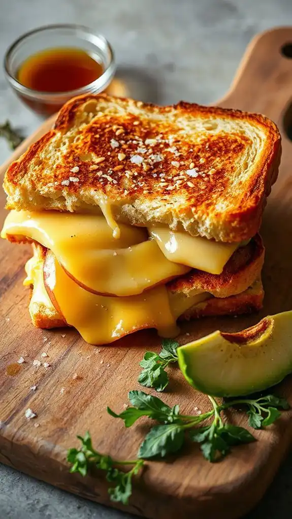 creamy grilled cheese delight