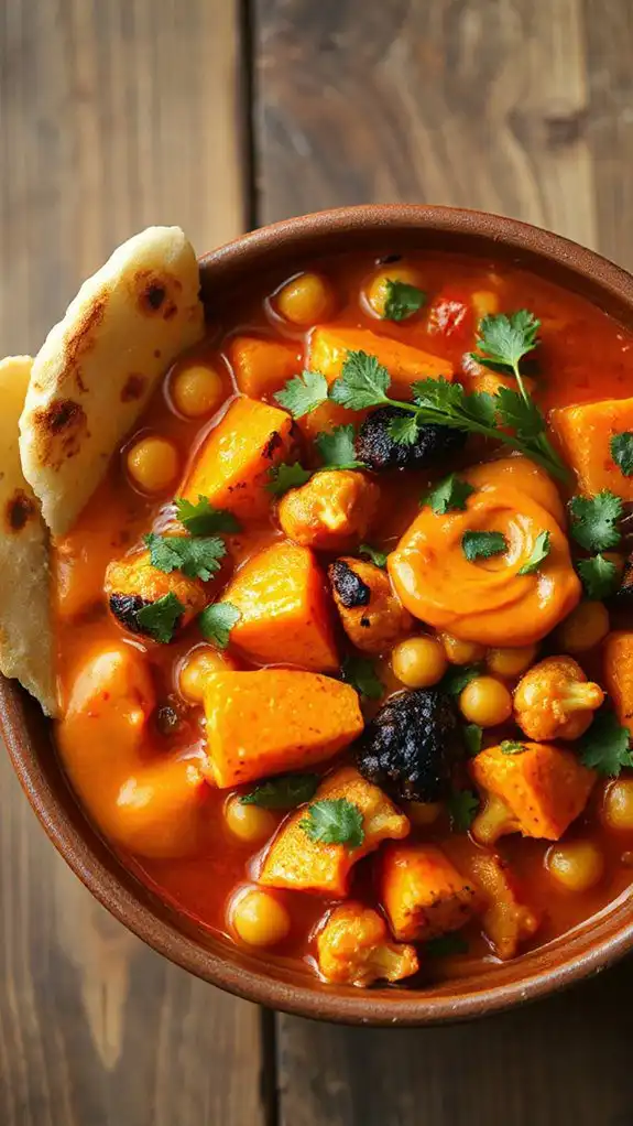 creamy harissa sweet potato soup