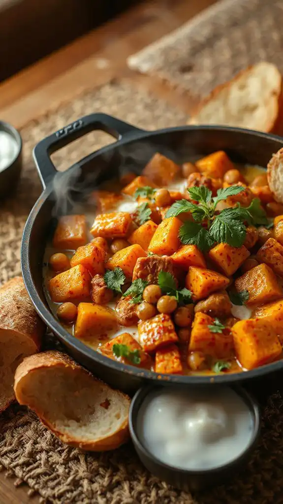 creamy harissa sweet potato stew creamy harissa sweet potato stew