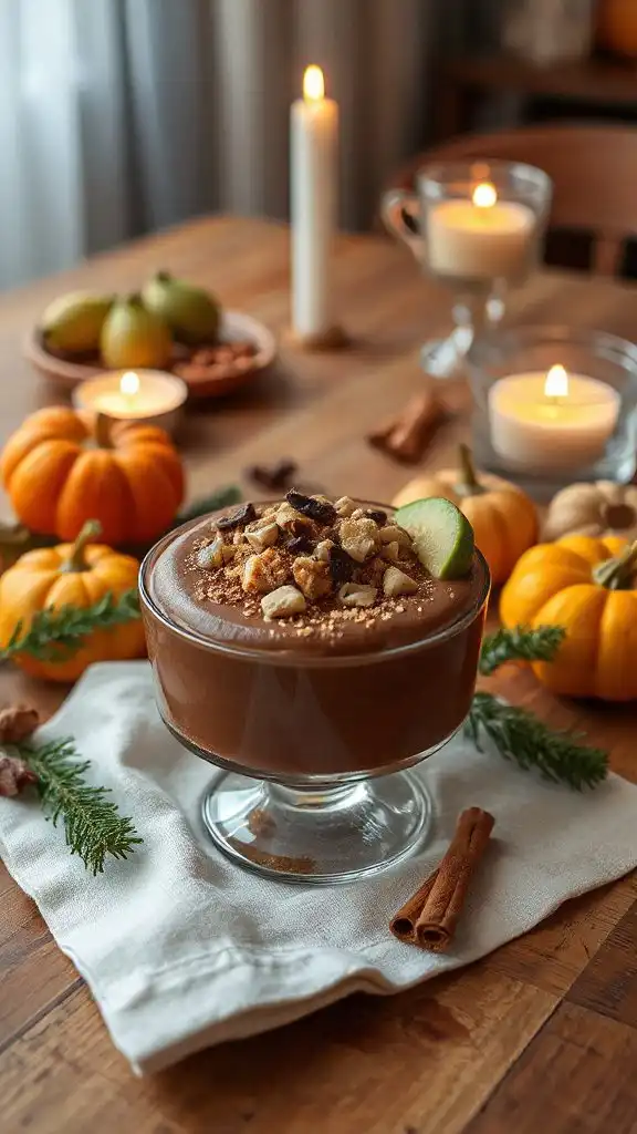 creamy hazelnut chocolate mousse