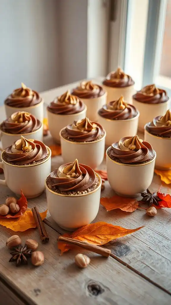 creamy hazelnut cocoa cups
