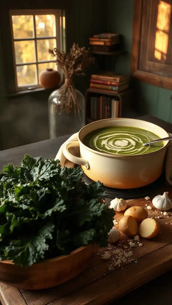 creamy kale potato soup