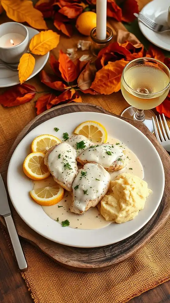 creamy lemon chicken dish