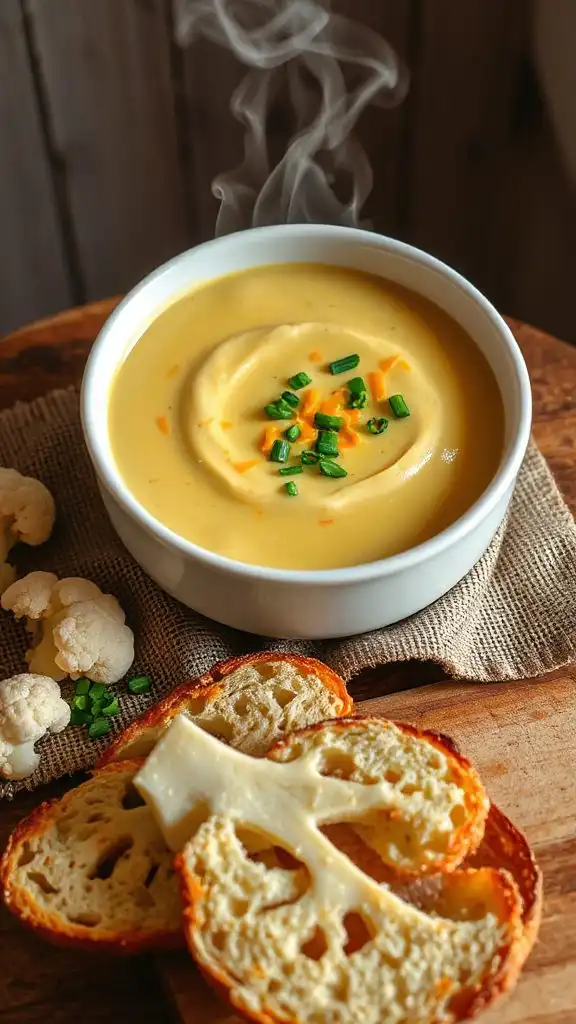 creamy low carb cheddar soup