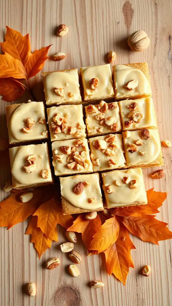 creamy macadamia fall squares