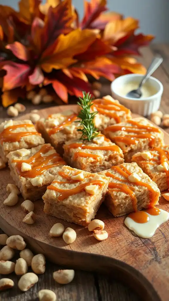 creamy macadamia fall squares