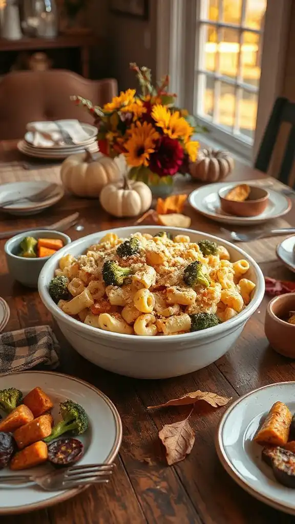 creamy macaroni with broccoli