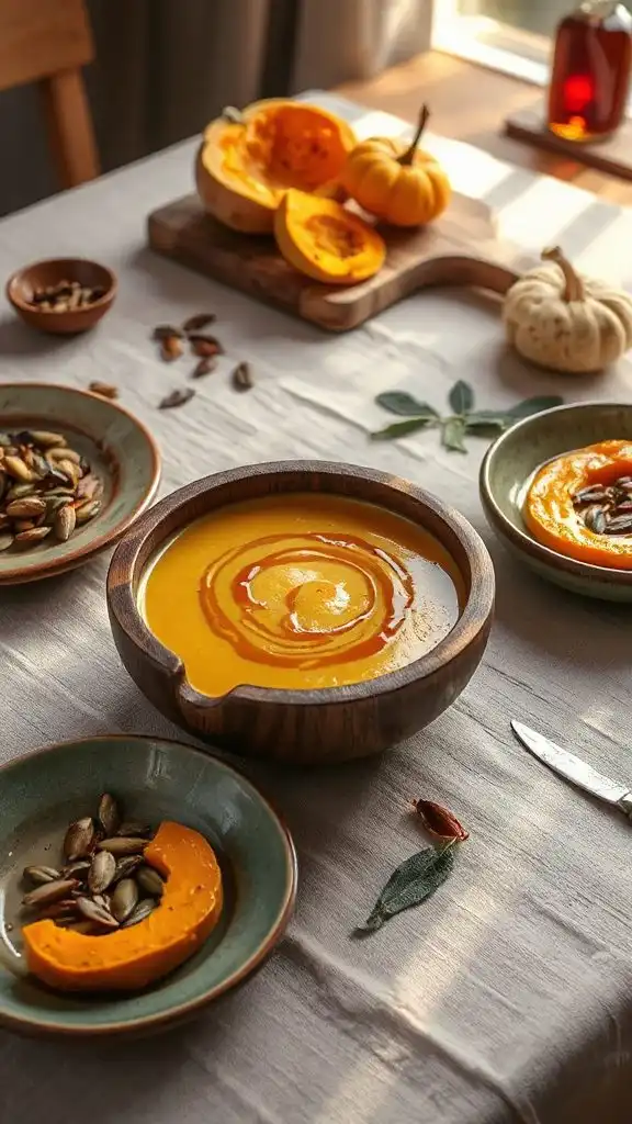 creamy maple butternut squash soup