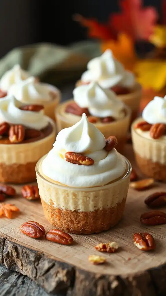 creamy maple pecan cups