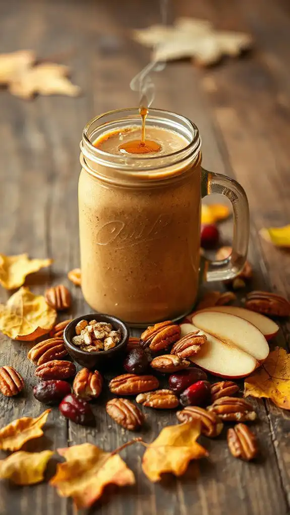 creamy maple pecan smoothie