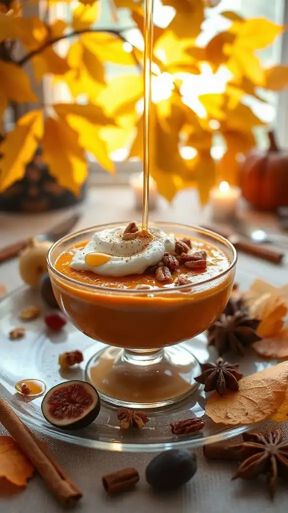 creamy maple sweet potato pudding