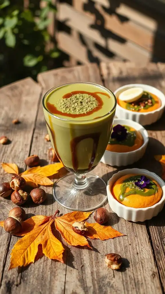 creamy matcha sweet potato dessert
