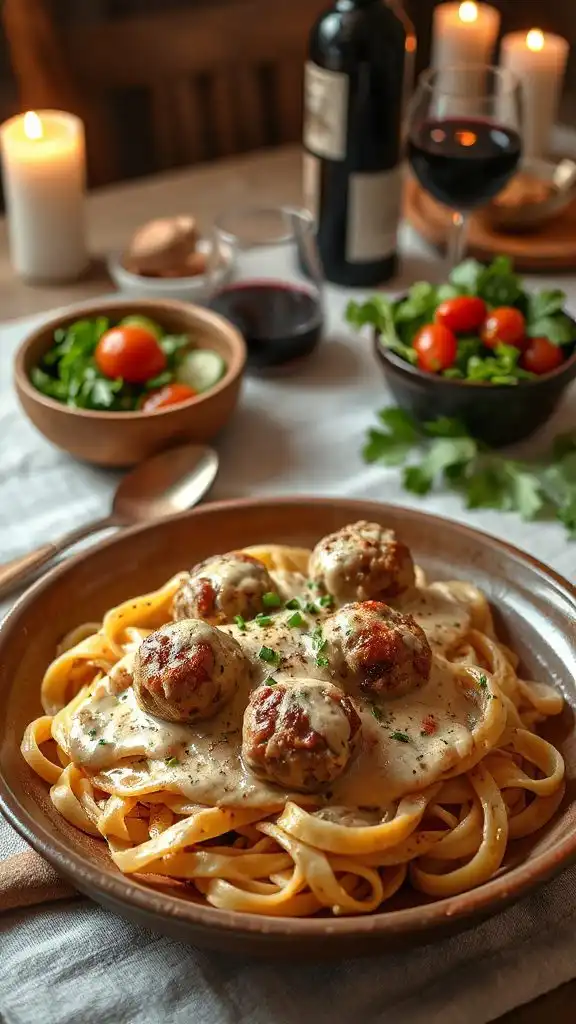 creamy meatball stroganoff recipe