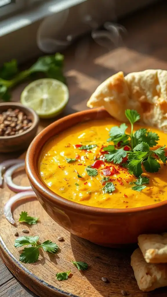 creamy mediterranean coconut dal