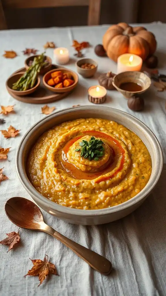 creamy miso pumpkin risotto