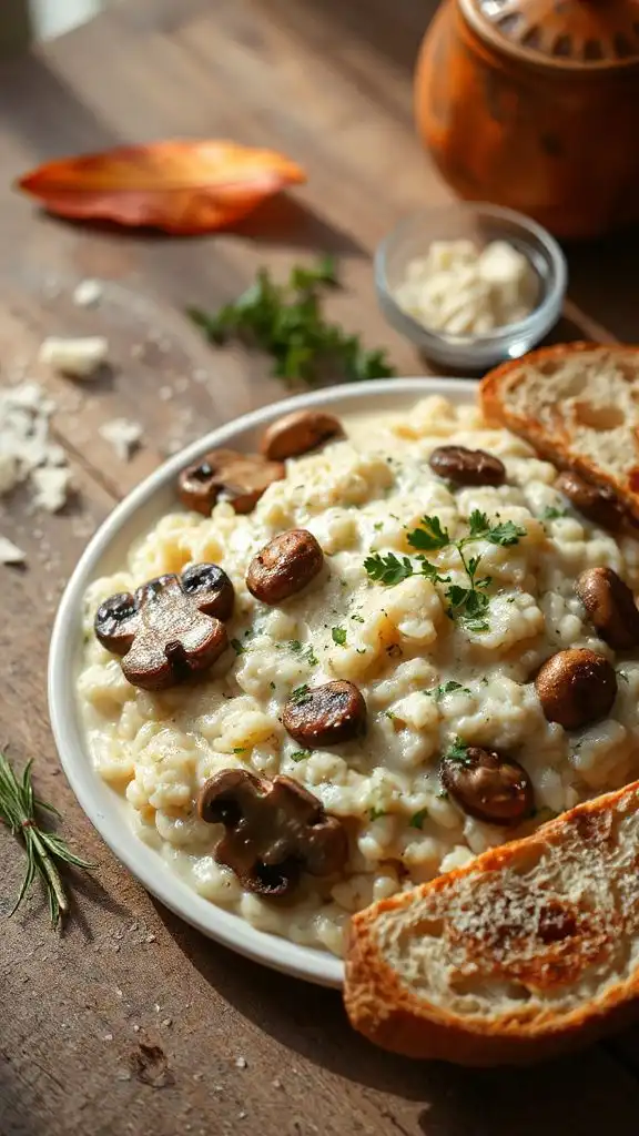 creamy mushroom cauliflower risotto creamy mushroom cauliflower risotto