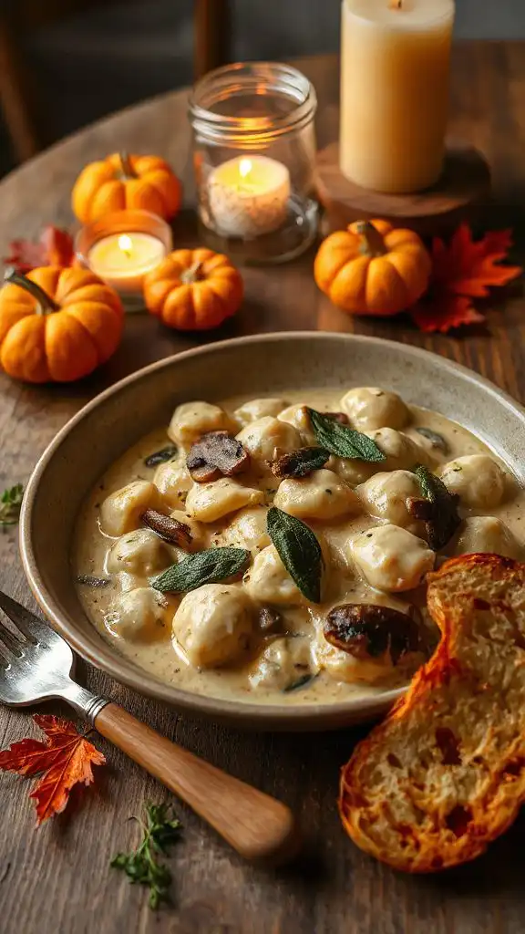 creamy mushroom gnocchi recipe