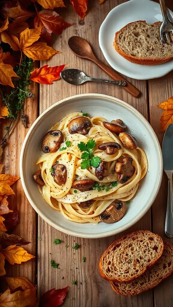creamy mushroom pasta recipe