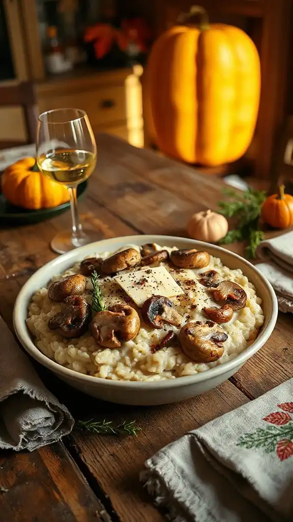 creamy mushroom risotto recipe