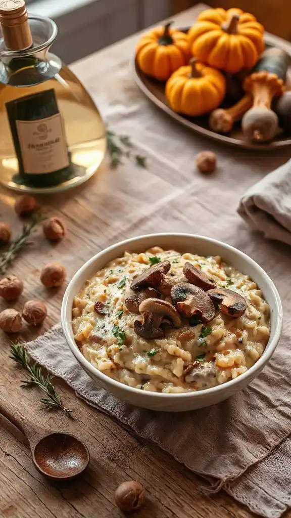 creamy mushroom risotto recipe