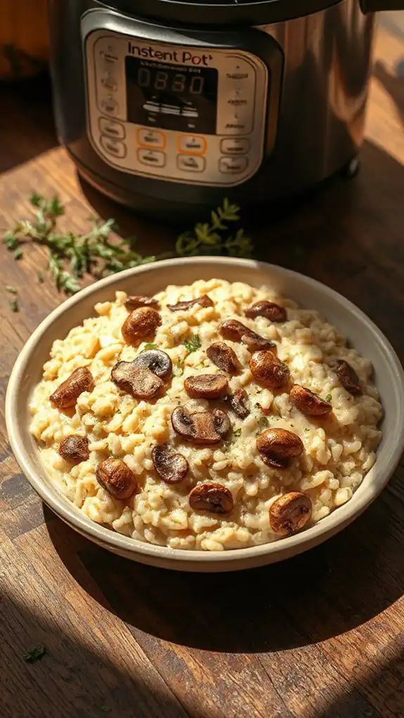 creamy mushroom risotto recipe