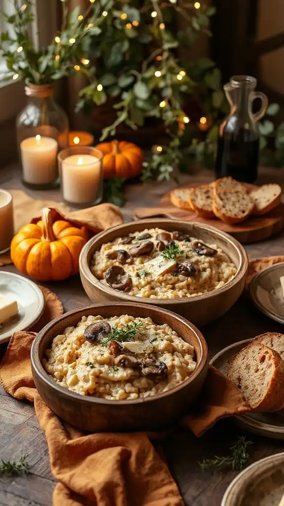creamy mushroom risotto recipe