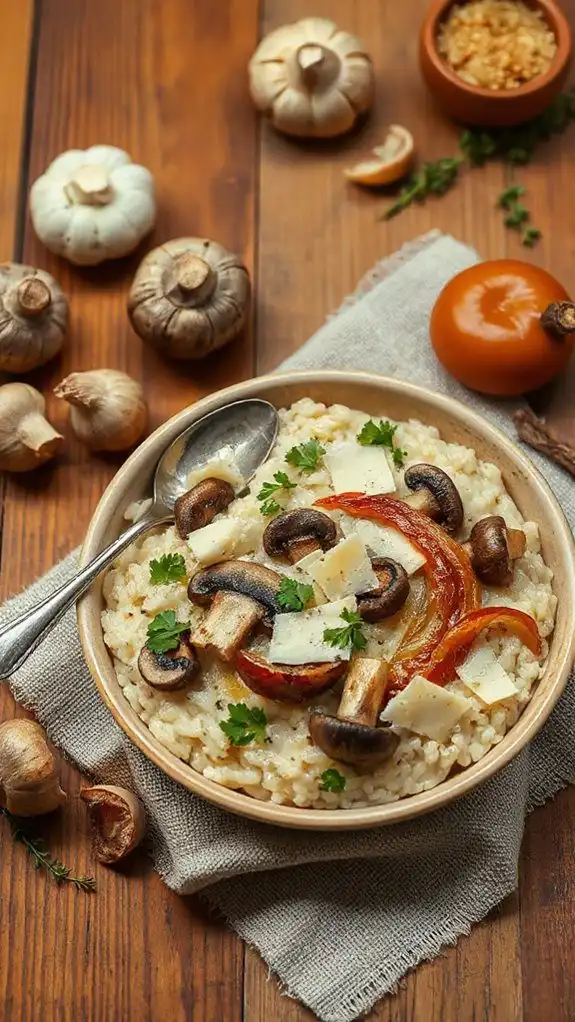 creamy mushroom risotto recipe