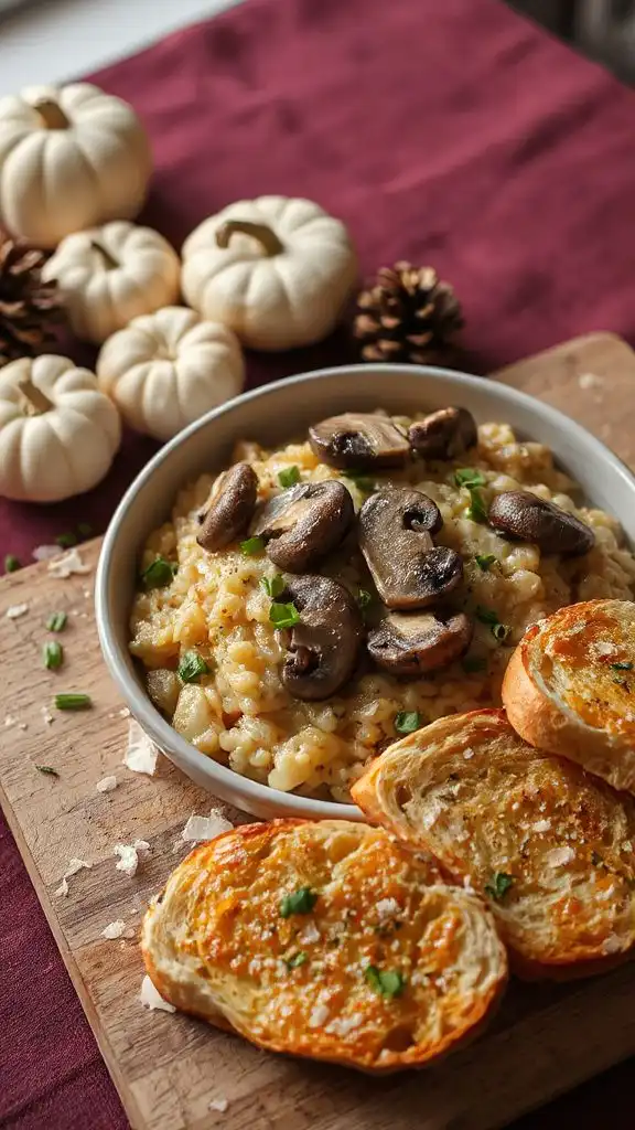 creamy mushroom risotto recipe